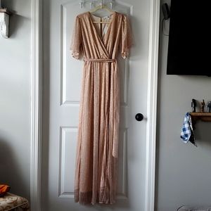 Baltic Born Grace Sparkle Gown Champagne